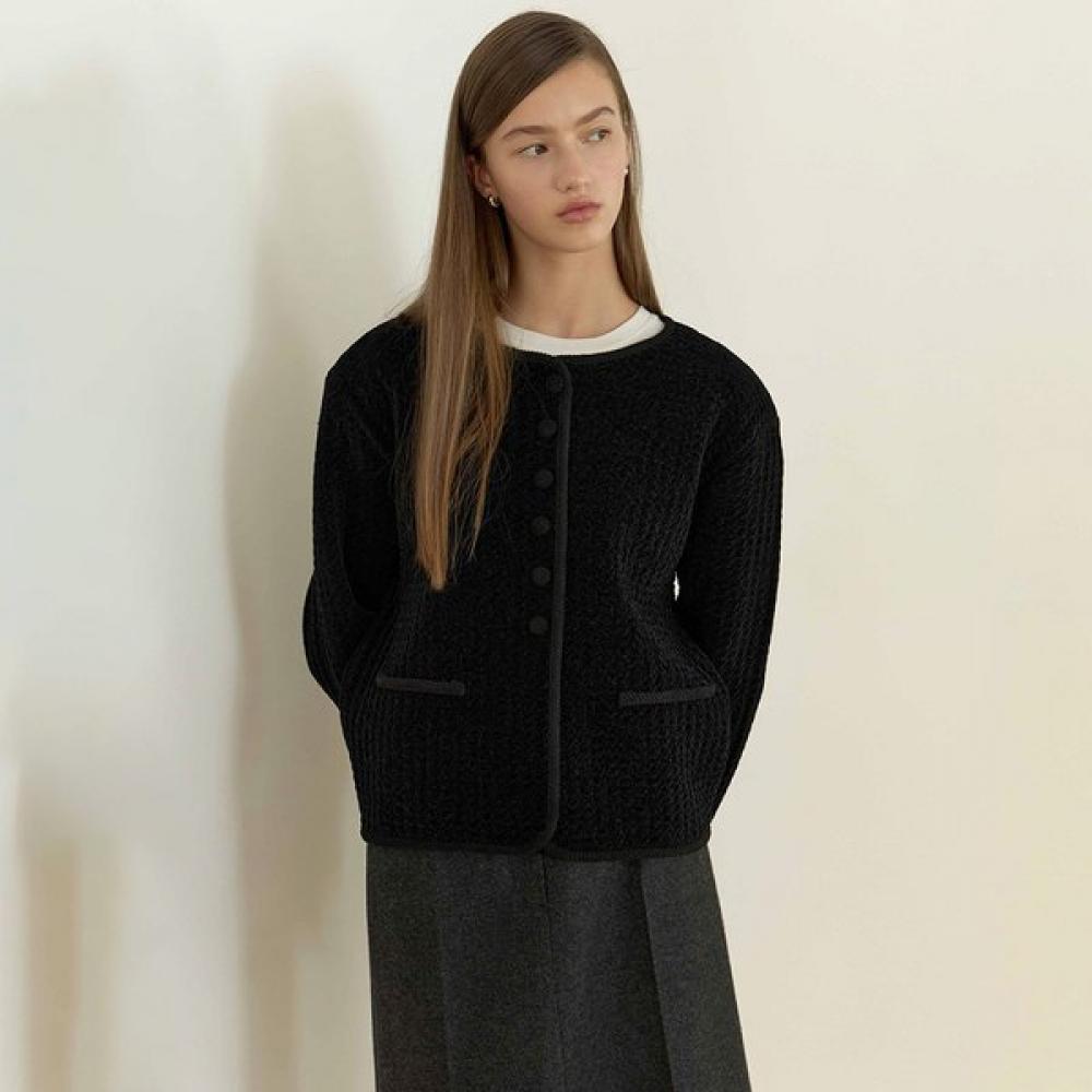 

On On Corduroy Knit Jacket Nek5wja26 10 BLACK/M_02