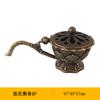 Creative Lotus Incense Burner with Handle Retro Copper Lotus Hollow Out Incense Stick Burner Brass Craft Home Office Decoration