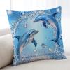 Fantasy Summer Ocean Dolphin cushion cover Home Bedding Sofa living Room pillowcase Simple Soft Skin Cushion Cover Party Gift