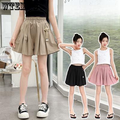 Girls' Shorts Casual Style Skirt Pants Ice Silk Drape Shorts Children's Summer Cool Skirt Pants