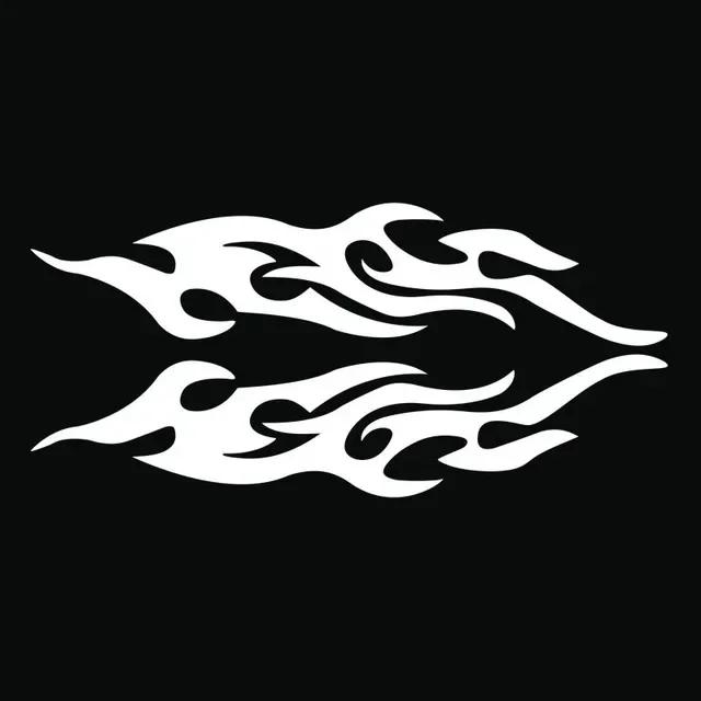 Car Sticker Modified Flame Car Stickers Bumper Hood Rearview Mirror Head Cover Stickers Cover Scratches Motorcycle Decals