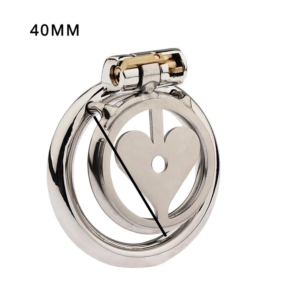 Flat Chastity Lock for Men Metal Chastity Devices Urethral Plug High Comfort Anti Cheating Dormant Lock Sex Toy for Couple SM