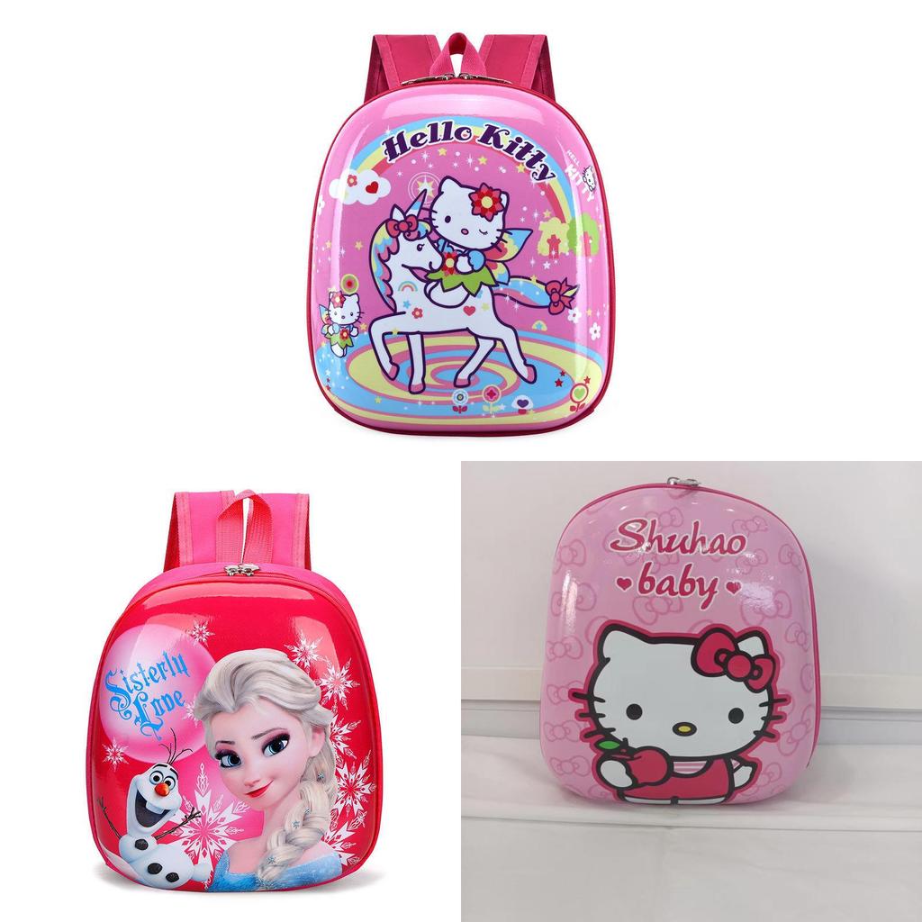 Kids Backpack Cartoon Polyester Breather Waterresistant School Bag For Toddlers And Girls