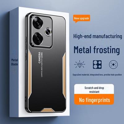 Redmi Note 13R Metal Blade Protective Cover for Note 12/12 Pro+. All-inclusive Frosted Design.