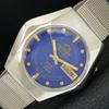 CRYSTAL 46941 AUTOMATIC VINTAGE JAPAN MENS BLUE DIAL WATCH A706920-1