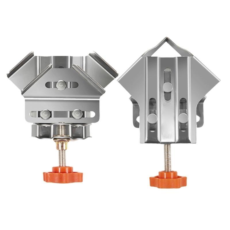 Corner Clamp 90 Degree Clamp Single Handle Corner Clamp with Adjustable Swing Jaw Aluminum Welding Clamp