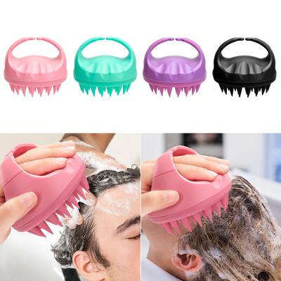Silikon Kopfhautmassagegerät Tiefenreinigung Shampoo Bürste für juckende Kopfhaut & Professionelle Haarpflege Ätherisches Öl Shampoo Kamm