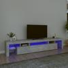 Vidaxl TV Cabinet with LED Lighting, Concrete Grey 215X36.5X40 Cm