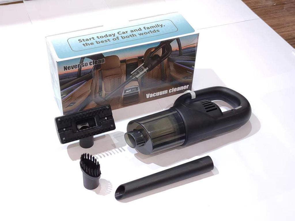 Portable Handheld High-Power Vacuum Cleaner with Wireless Charging and Strong Suction for Home and Car Use