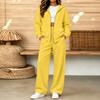 Women's Casual Two Piece Set with Zipper Cardigan and Long Pants, Fall Winter Comfortable Everyday Outfit