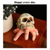 Halloween Skeleton Hand Conch Resin Decor Spooky Garden Prop Haunted House Party