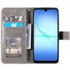 Coque de Protection - BOOLING - Samsung Galaxy A17 4G/5G - Cuir PU Marron Géométrique - 2 Vitres