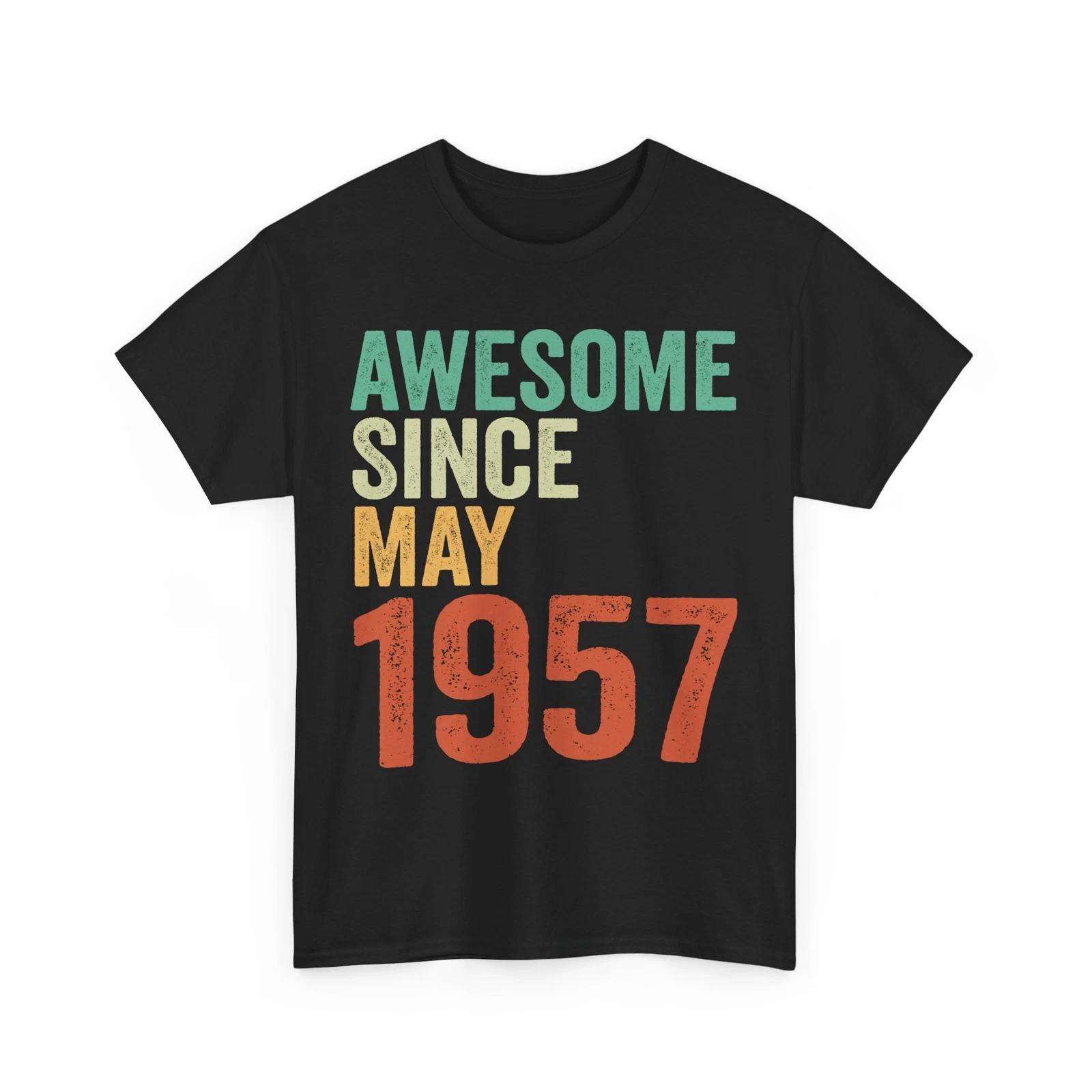 Legend Since May 1957 T-Shirt, Vintage 68 Years Old 68th Birthday Gift T-shirt M