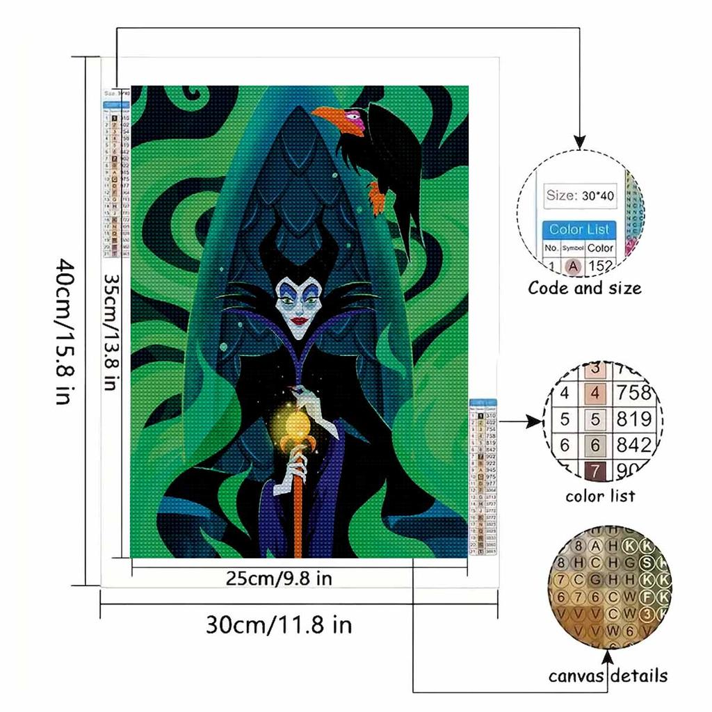 5D Diy Diamond Painting The Vicious Queen Full Drill Rhinestones Mosaic Embroidery Handmade Products Home Decor Gift