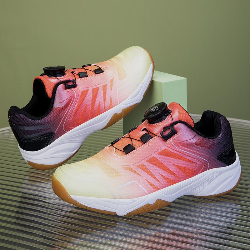 

Real carbon board badminton shoes for women new professional non-slip sports shoes women s mesh breathable parent-child shoes 41 червоний