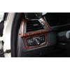 2013- For BMW F30 F32 F33 F36 Headlight Switch Control Cover Trim Wood Grain