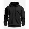 Fall/Winter New Arrival Men's Fleece Hoodie High Quality Solid Color Hooded Sweatshirt Male Fashionable Street Style Sweatshirt