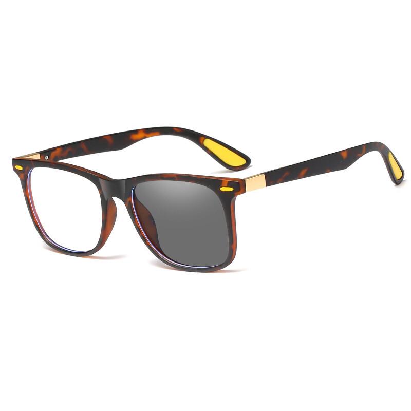 Photochromic TR90 Anti Blue Light Glasses for Men UV400 Protection Fashionable Driving Eyewear Optical Prescription Frame