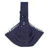 Reversible Pet Carrier Bag for Small Dogs & Cats, Breathable Soft Polyester with Wide Shoulder Strap and Pocket, Snap Closure