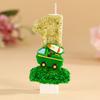 Number Birthday Candle 0-9 Set for Cake Decoration Kids Party Baking Supplies Glitter Finish with Toy Vehicle Detail