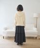 The Green Lab Tassel Frill Tiered Long Skirt [Black]