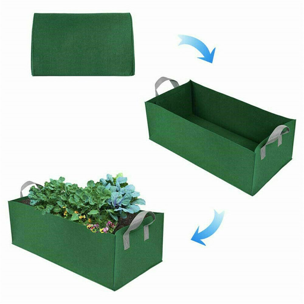 Square Non-Woven Pouch Planting Bag Grow Bag Planter Garden Bed