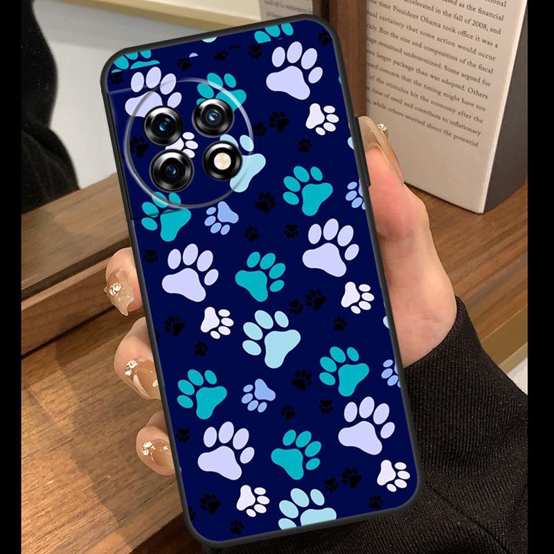 Dog Paw Case For OnePlus 15 13 12 11 10 15R 13R 12R 10T 13T OnePlus Nord 5 CE 4 3 Lite N20 N30 Cover