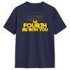 Unisex Tshirts May The Fourth Awesome 100 Cotton Tees Short Sleeve Be With You T Shirt Round Neck Tops Gift Idea