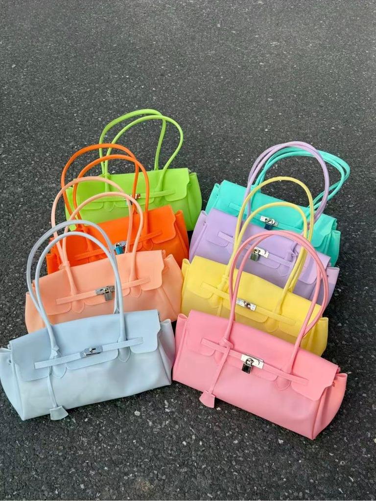 Borsa a spalla Jellyfirkin da donna 2026 Moda Impermeabile con Fibbia a Chiusura