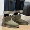 Winter Snow Boots for Man Plush Men Ankle Boots High-top Warm Thermal Insulated Flats Fleece-Lined Non-Slip Outdoor Casual Shoes
