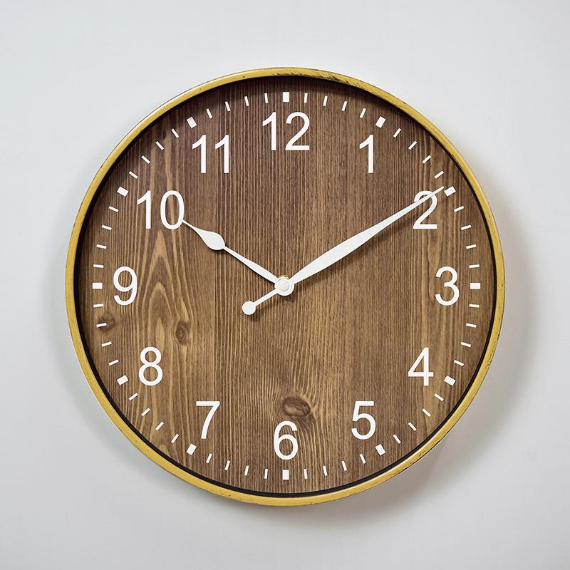 Fashion Silent Wall Clocks Creative Round Vintage Aesthetic Design Clock Wall Living Room Creative Reloj De Pared Decoration