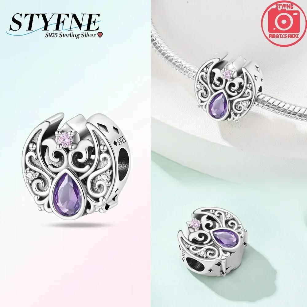 Exquisite Green Zircon Four-Leaf Clover Star Ladybug Original Charms Beads Fit Bracelet Copper Women Diy Gift Accessory