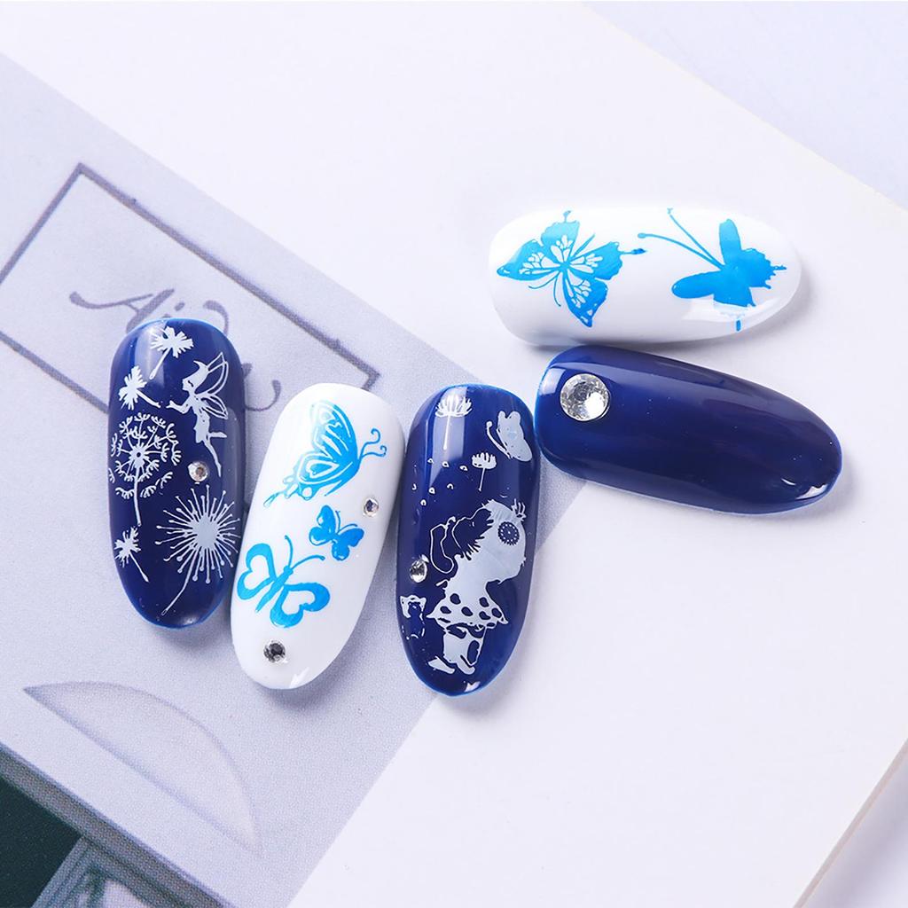 Puntos Double-Sided Head Stamper Polishing Painting Drawing Manicure Nail Art Pen Tool