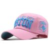 Oston Three-Dimensional Embroidery Letters Men And Women Baseball Hat Cotton Washed Outdoor Cap Hipster