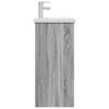Bathroom Cabinet with Washbasin Grey Sonoma 42 X 40 X 84.5 Cm