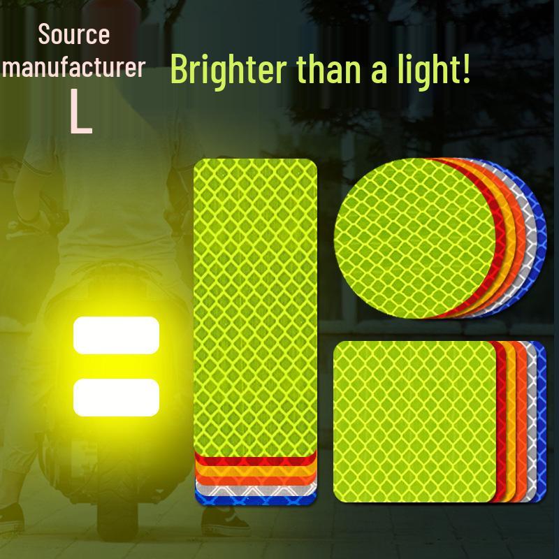 Luminous Reflective Vehicle Stickers for Cars, Motorcycles, Bicycles