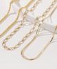 Mcel 14K Wreath Double Chain Anklet