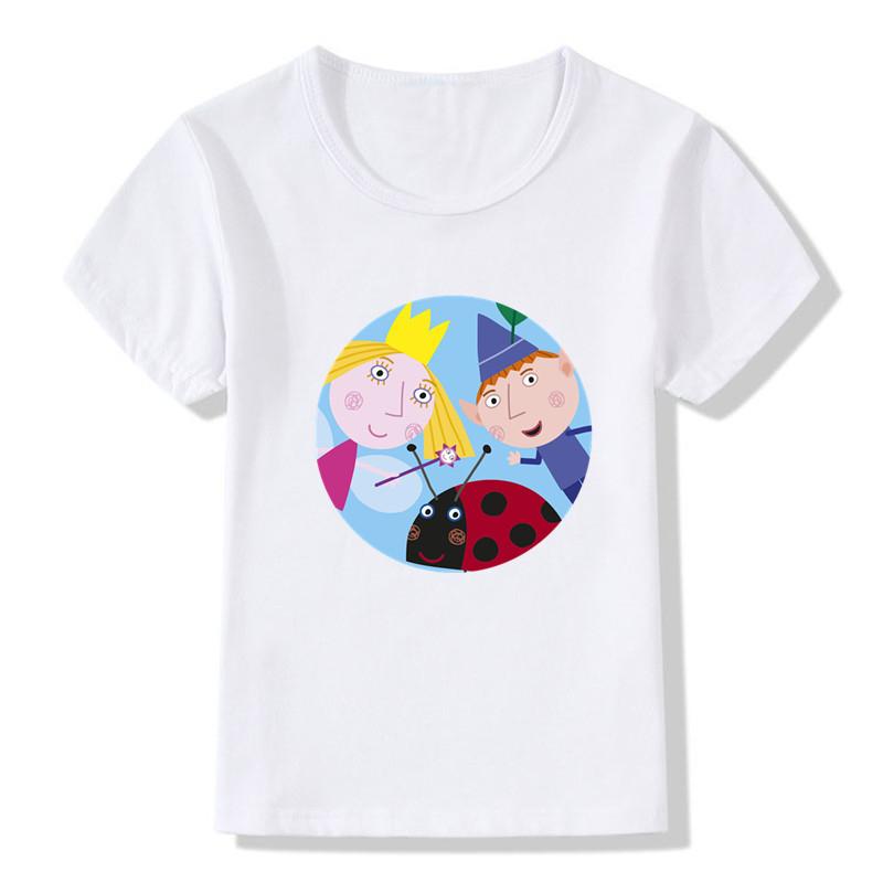 Summer Kids T Shirt Cartoon Print Funny Unisex T-shirts Cute Baby Girls Boys Clothes Children Tops