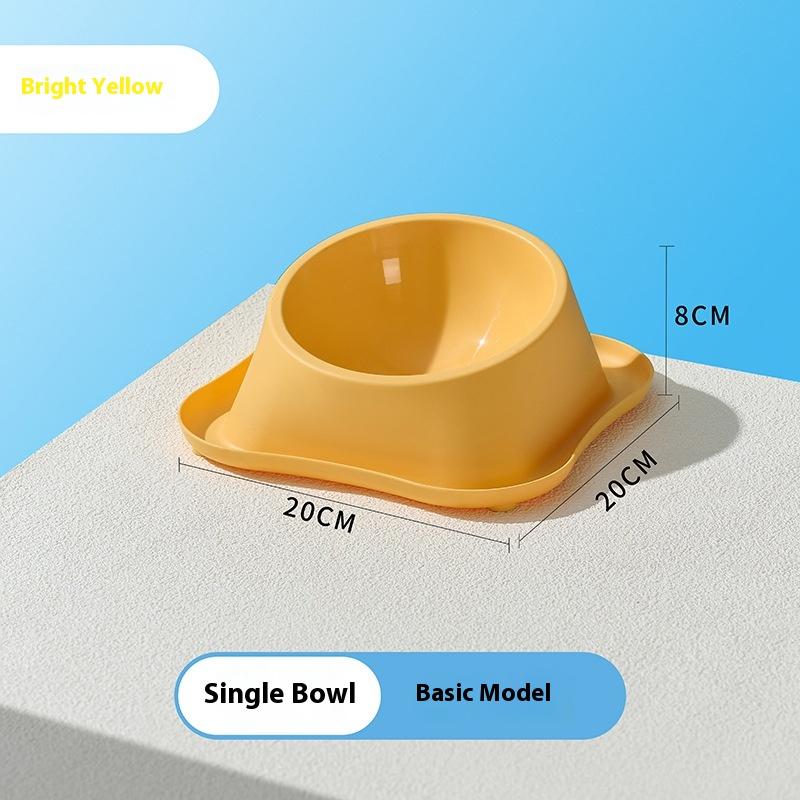 

1 шт. Миски для котів та собак з нержавіючої сталі, Контейнер для корму для котів, Нековзна основа, Поїлка для тварин, Захист шиї від нахилу, Миски для цуценят та котів A2