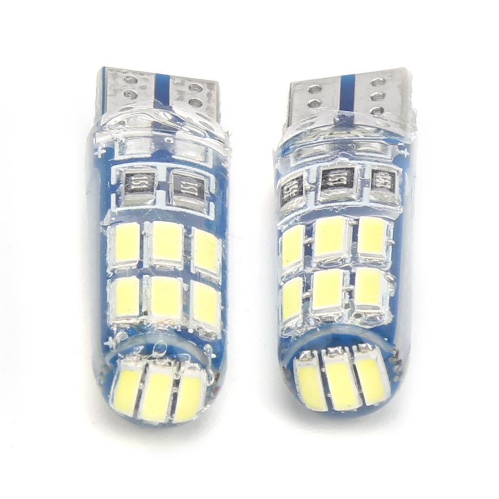 2 Stück Auto Keil Standlicht Blinken Stroboskop Wasserdicht RGB Kleine Lampe GlühbirneWeiß