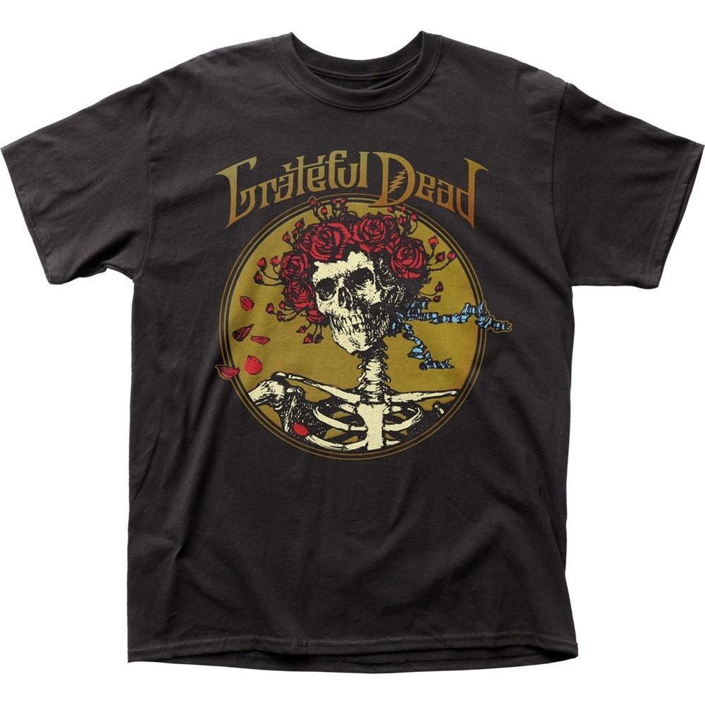 Grateful Dead Grateful Skull Mens T Shirt Music Classic Band Tee New Black Unisex T-Shirt XXXL