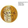 Santa Gold Coin Decorative Christmas Keepsake 4cm Stainless Steel Surprise Token Festive Party Decoration