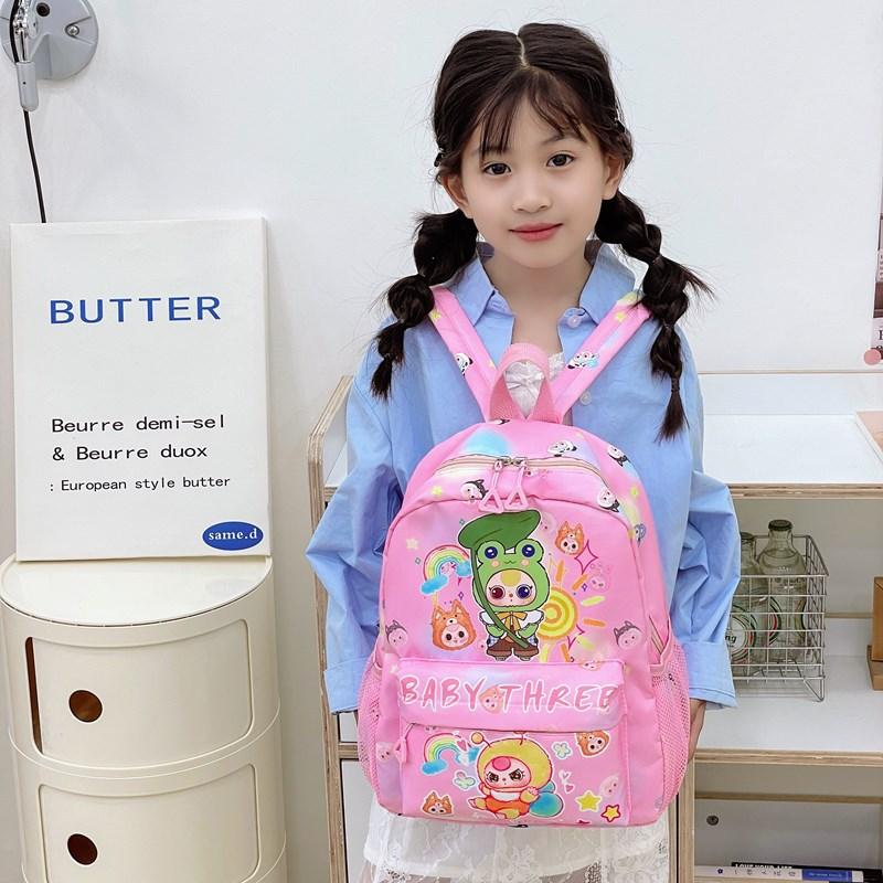 New Cartoon Children's Schoolbag Cute Large Capacity Ultra-light Small Backpack Printed Kindergarten Backpack Bag