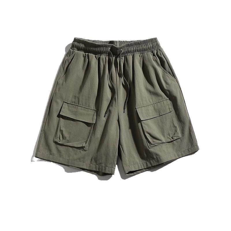 Men's Trendy Cargo Shorts - Mountain System Wide-Leg Loose Five-Point Summer Pants