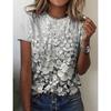 Casual American 3D Printed Short Sleeved T-shirt