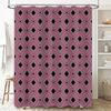 Modern Geometric Pattern Bath Shower Curtain Waterproof Decorative Home Decoration Accessories Pink Black White 72x84 Inch Showe