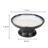Creative Japanese Ceramic Plate with High Feet Saucer Saucer Snack Tea Dessert Plates Snack Plate Fruit Plate Bowls Ramekin