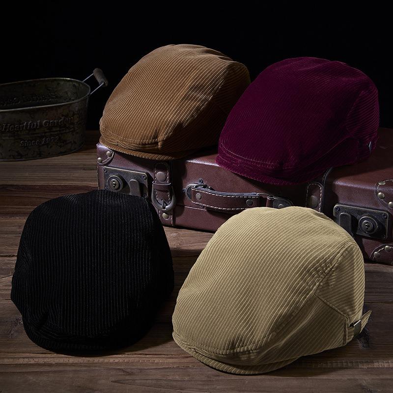 Spring and summer new retro yuppie three-dimensional adjustable casual British ladies big head circumference versatile painter hat forward hat