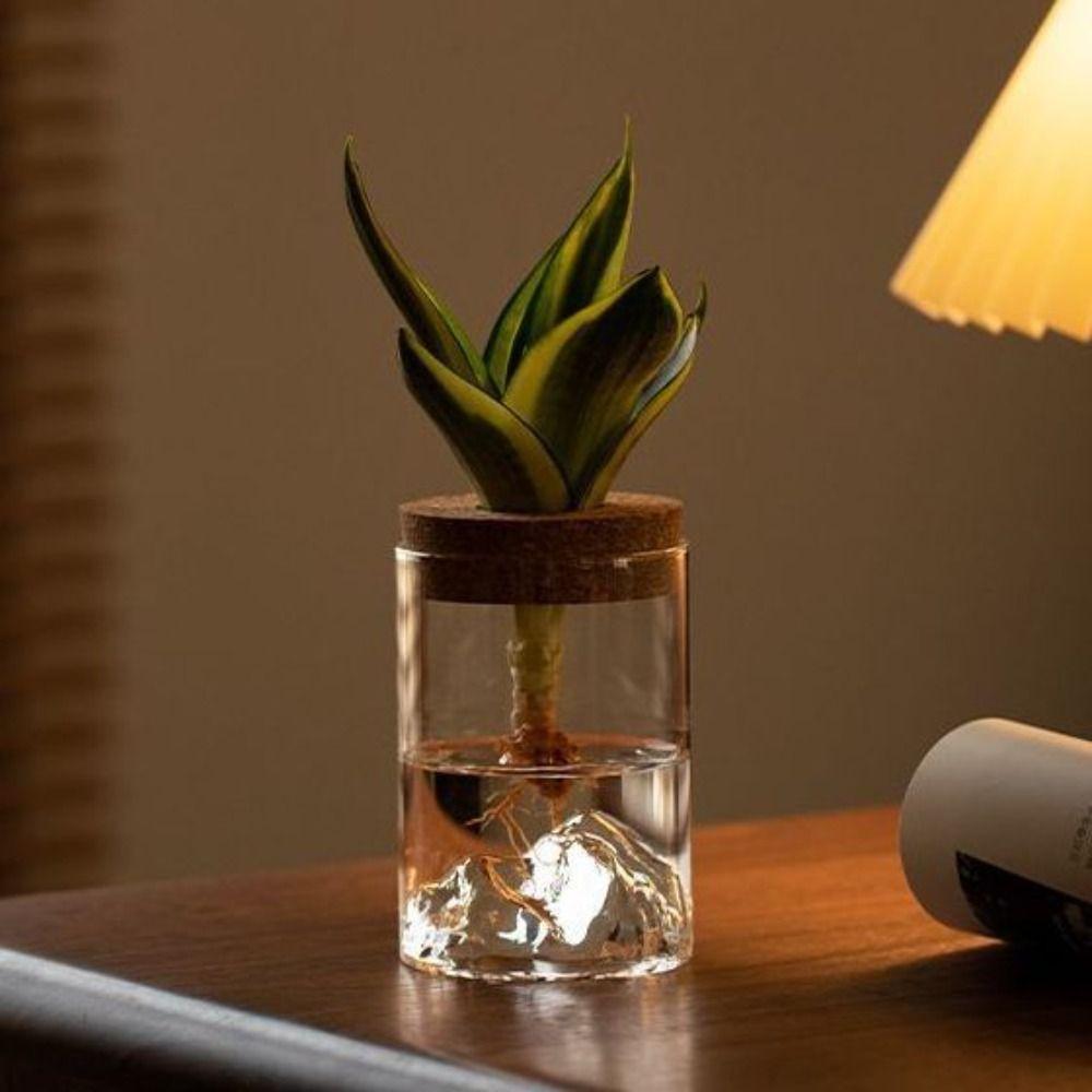 Glass Hydroponic Flower Holder Thickened Mountain Viewing Bottle Flower Pot Fish Tank
