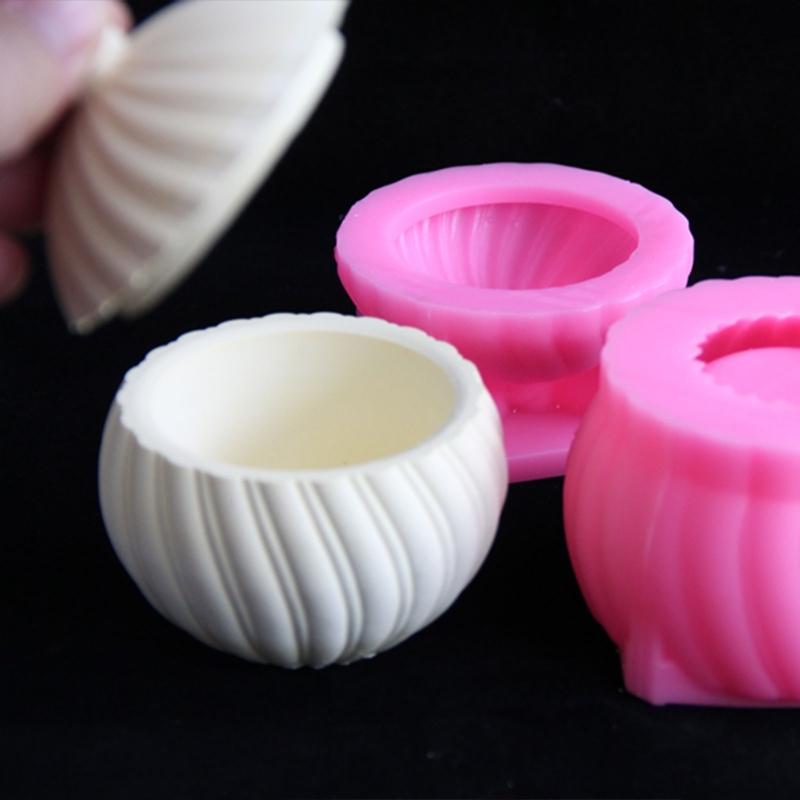 Flexible Epoxy Resin Container Mold Sphere Shaped Jar With Lid Perfect For Candle Holders And Christmas Decorations